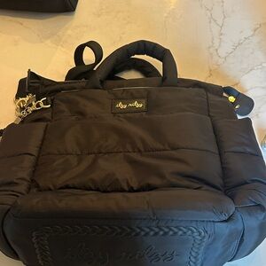 Itzy Ritzy Quilted Black Bag